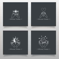 feminine elegant logo editable template