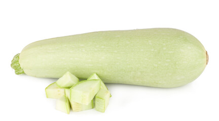 Szucchini isolated on white background
