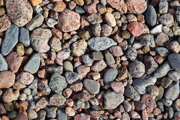Texture from multi-colored granite stones.