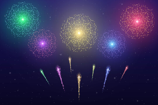 Vector Colorful Firework