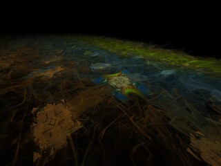 Imaginatory fractal background Image