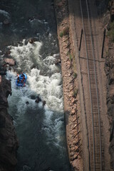 Rafters On Arkansas River by Royal Gorge