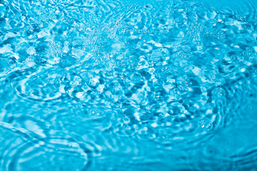 splash of water on a blue background. Abstract wallpaper
