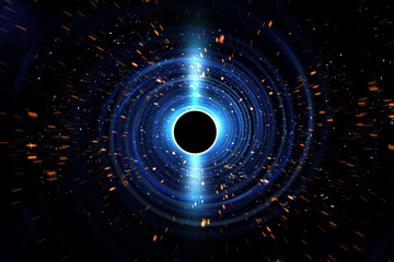 Black Hole 3D Illustration