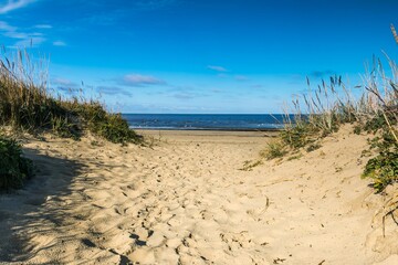 Sand dunes on the beach, White Sea, Russia