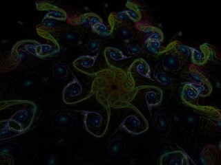 Imaginatory fractal background Image