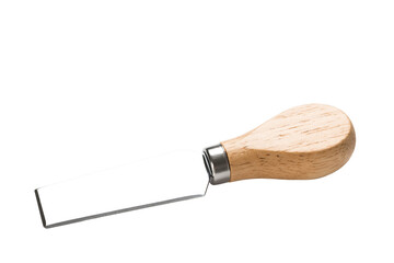 Cheese knife isolated on whitebackground. Closeup