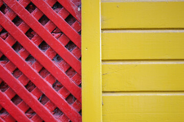 red yellow caminito argentina abstract