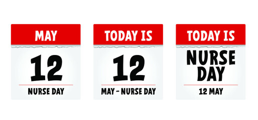 Thank you nurses. Slogan happy nurse day with stethoscope sign on 12 may. Medical health care. Thank you nurses sign Fun vector quote. Hand drawn word for possitive inspiration and motivation quotes.