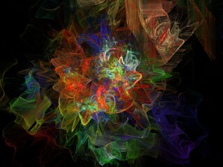 Imaginatory fractal background Image