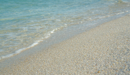 Sandy beach in the south of the island of Sardinia