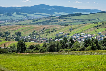Fototapeta na wymiar Rural country, Orava region, Slovakia, travel destination