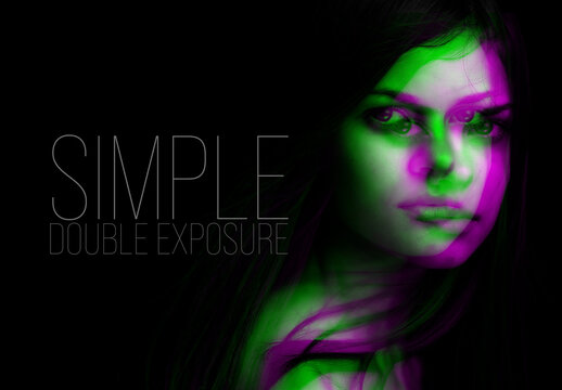 Double Exposure Effect Mockup
