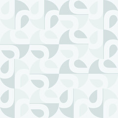 abstract seamless pattern with waves in white and gray color