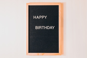 Happy Birthday Letterboard Landscape