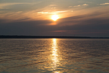 Sonnenuntergang in Prerow an der Ostsee
