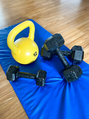 Gym elements to excercise at home