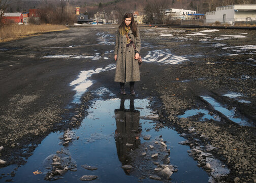 girl reflecting