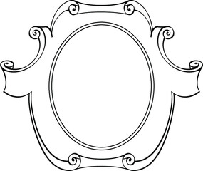 Vector shield or cartouche design