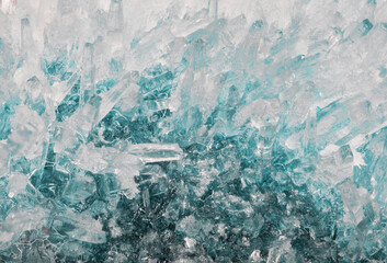 light and dark cyan small crystals background