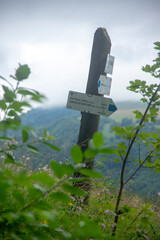 Road sign for tourists in Slovakia