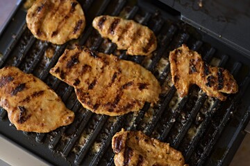 grilled meat on the grill