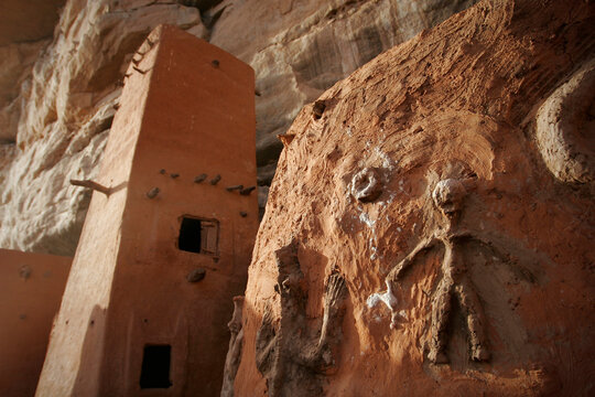 House of the Hogon in a cliff-dwelling in Dogon Country