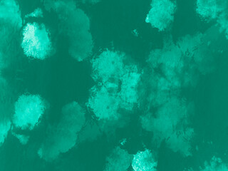 Abstract Water Color. Neo Mint Tie and Dye. 