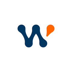 W LOGO CONCEPT, WITH TECHNOLOGY AND MODERN TOUCH