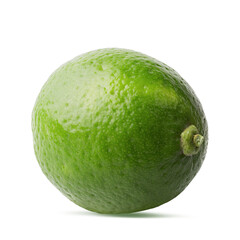 Lime isolated on white background with clipping path