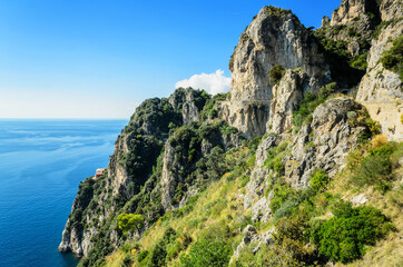 Magnificent view of the Amalfi coast. Italy