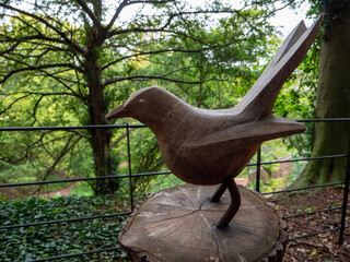 old wooden bird