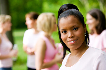 Charity Walk: Pretty Woman At Charity Event