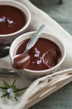 rosemary chocolate pudding