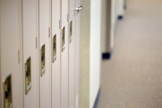 A Row Of School Lockers