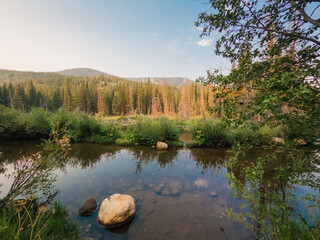 Reflections on Lost Lake in Colorado