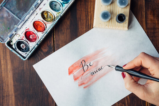 Woman's Hand Writing 