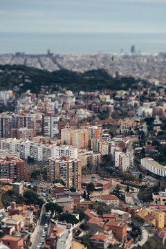 Detail of Barcelona city