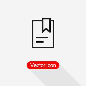 Bookmark Document Icon Vector Illustration Eps10