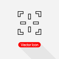 Camera Focus Icon vector illustration Eps10