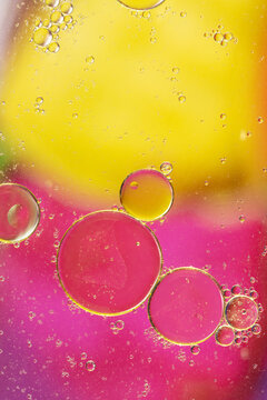 Oil And Soap Droplets Background