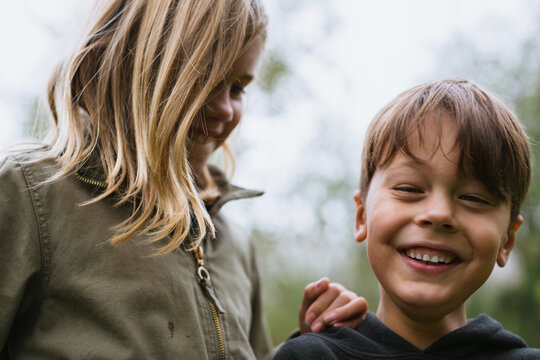 Happy Kids In Nature