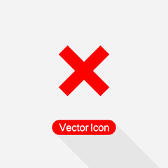 Obraz premium Close Icon, Cancel Icon, Cancel Close Button Icon, Delete Icon Vector Illustration Eps10