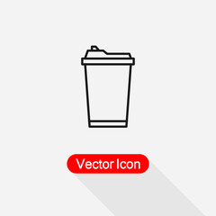 Coffee away Cup Icon Vector Illustration Eps10