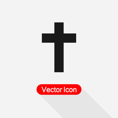 Cross Icon Cross Christian Icon Vector Illustration Eps10