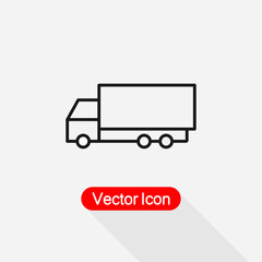 Delivery Truck Icon, Delivery Symbol Vector Illustration Eps10