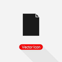 Document Icon, File Icon Vector Illustration Eps10