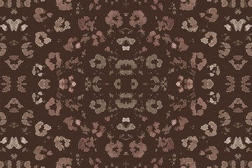 Seamless Leopard Artwork. Brown Cat Art Rapport. 