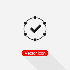 Fact Icon, Accepted Icon vector illustration Eps10