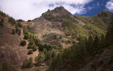 Gran Canaria, landscape of the central part of the island, Las Cumbres, ie The Summits